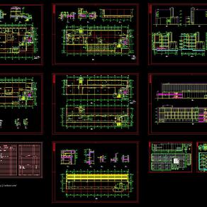 四层厂区办公楼设计图，办公楼建筑工程设计图纸下载