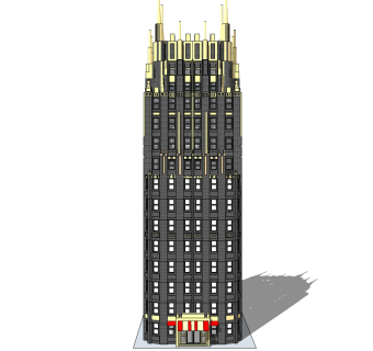 高层酒店草图大师模型下载、高层酒店su模型下载