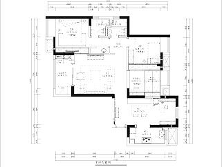 欧式三室两厅120㎡左岸x颂施工图CAD图纸分享