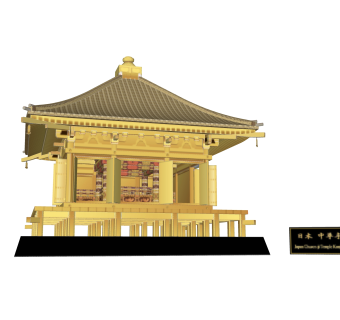 中式寺庙草图大师模型，寺庙SKP模型下载