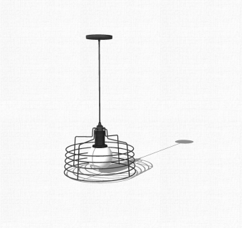 现代简约吊灯草图大师模型，吊灯skp模型下载