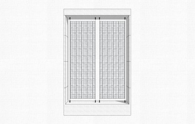 新中式围墙栏杆草图大师模型，造型栏杆sketchup模型免费下载