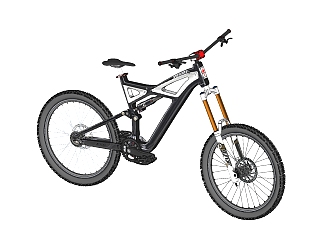 <em>山地</em>自行车SU模型，自行车SKB模型下载