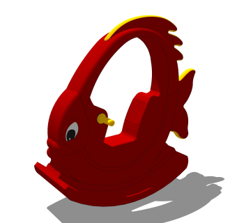 现代儿童摇摇车草图大师模型，玩具su模型下载