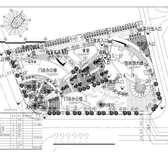 高新区人民医院建筑方案设计CAD图纸下载dwg文件下载