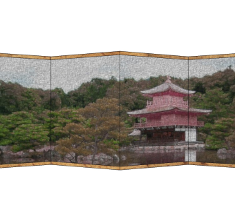 日式屏风草图大师模型，屏风sketchup模型下载