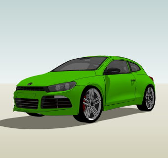 现代汽车免费su模型，现代汽车sketchup模型，汽车su素材下载