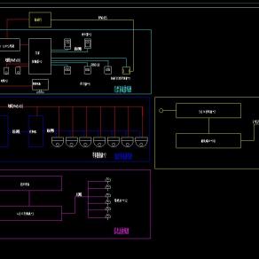 大学食堂弱电施工图CAD图纸