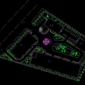 某厂区规划绿化方案CAD图纸下载
