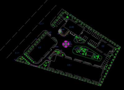 某厂区规划绿化方案CAD图纸下载
