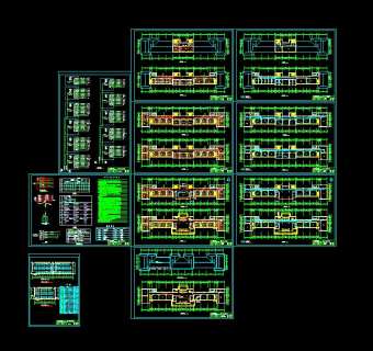 小学中学教学楼电气设计施工图CAD图