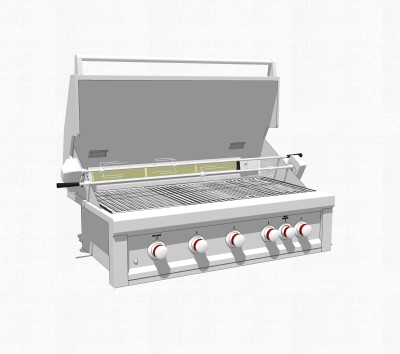 现代电烧烤炉草图大师模型，电烧烤炉su模型下载