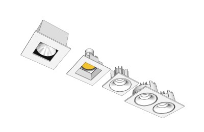 现代射灯轨道灯草图大师模型，射灯轨道灯sketchup模型免费下载