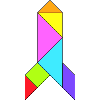 七巧板图案su模型下载-七巧板图案草图大师模型素材 - 易图网