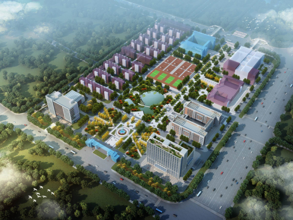 武汉市效果图制作公司，武昌工学院新校区项目效果图制作