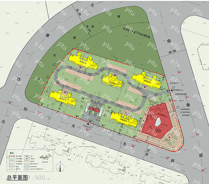 住宅商业区鸟瞰效果图，建筑大楼效果图制作方案 (3).jpg2/2
