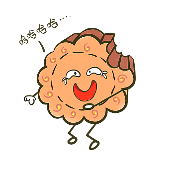 中秋节咬一口月饼q版哈哈哈表情中秋素材