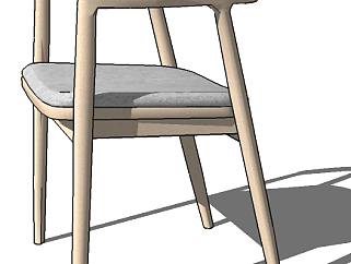 北欧<em>日式</em>休闲椅草图模型，椅子草图模型sketchup模型