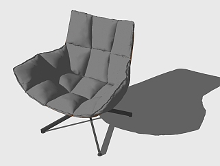 现代<em>休闲椅</em>草图大师模型，椅子sketchup模型