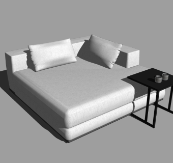 现代休闲沙发组合草图大师模型，沙发sketchup模型