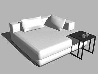 现代<em>休闲沙发组合</em>草图大师模型，沙发sketchup模型