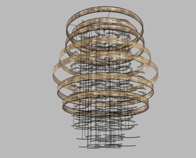 现代吊灯草图大师模型，吊灯sketchup模型