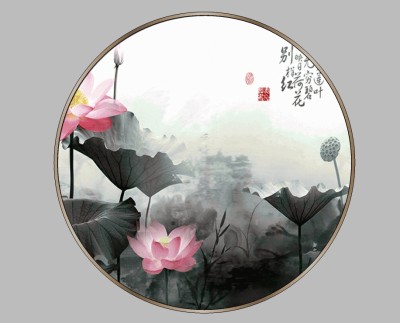 中式装饰画草图大师模型，装饰画sketchup模型