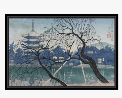 日式装饰画草图大师模型，装饰画sketchup模型