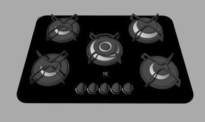 现代煤气灶草图大师模型，煤气灶sketchup模型