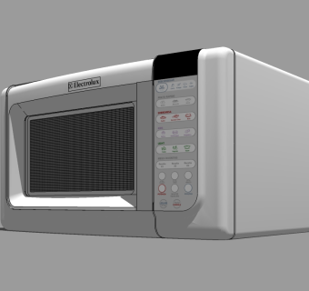 现代微波炉草图大师模型，微波炉sketchup模型
