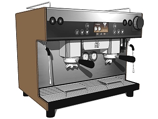 <em>现代咖啡</em>机草图大师模型，咖啡机sketchup模型