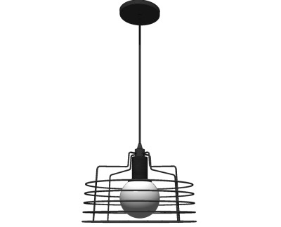 工业风吊灯草图大师模型，吊灯sketchup模型