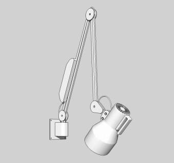 现代办公灯具草图大师模型，日光灯sketchup模型