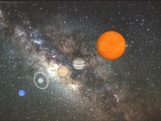 現代太陽系行星分布草圖大師模型，行星sketchup模型