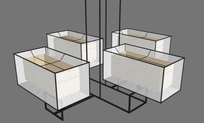 中式吊灯草图大师模型，吊灯sketchup模型