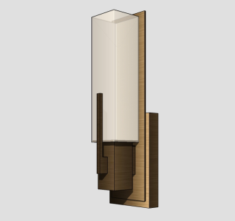 现代金属壁灯草图大师模型，壁灯sketchup模型