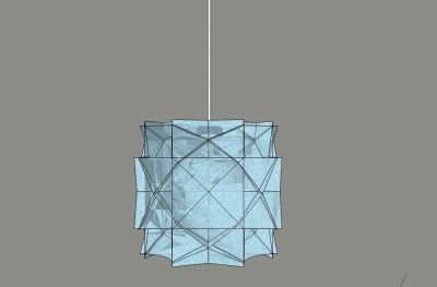 现代吊灯草图大师模型，吊灯sketchup模型