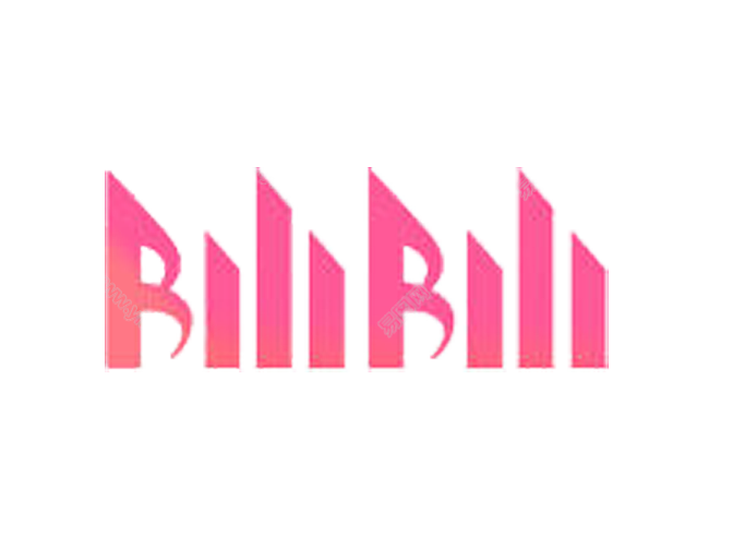 B站视频图片素材 B站素材免费下载 粉色字体哔哩哔哩背景素材 易图网