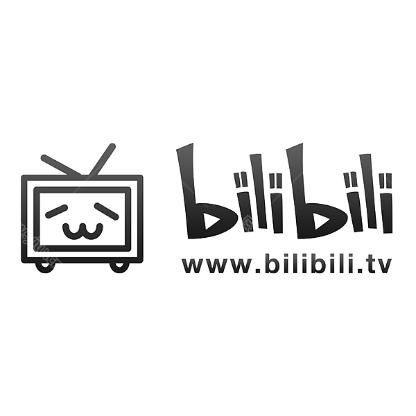 Bilibili黑色免抠标识下载背景素材 B站 易图网