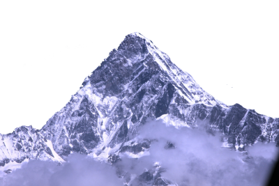 喜马拉雅山顶插图元素背景素材