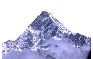 喜马拉雅山顶插图元素背景素材