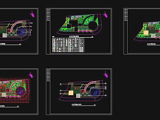 内江市某广场景观设计施工图CAD图纸
