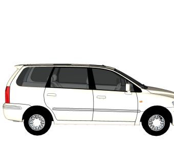 现代汽车免费su模型，汽车sketchup模型下载