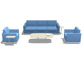 现代组合沙发免费su模型，组合沙发skb文件下载