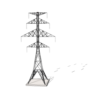 电线杆sketchup模型下载，电线杆草图大师模型免费下载