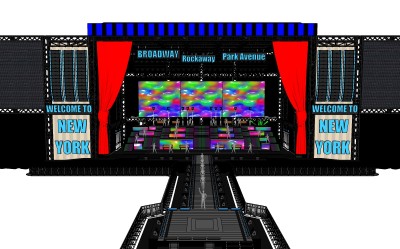 现代艺术舞台草图大师模型，舞台sketchup模型下载