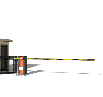欧式入口大门草图大师模型下载，入口大门sketchup模型