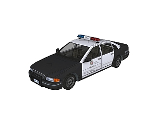 现代<em>警车</em>免费<em>su</em>模型，现代<em>警车</em>skp模型下载