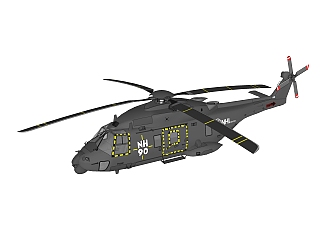 现代<em>直升机</em>草图大师模型，<em>直升机</em>sketchup模型下载