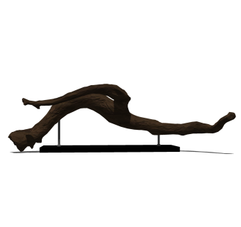 枯木树枝摆件草图大师模型,现代装饰品su模型下载